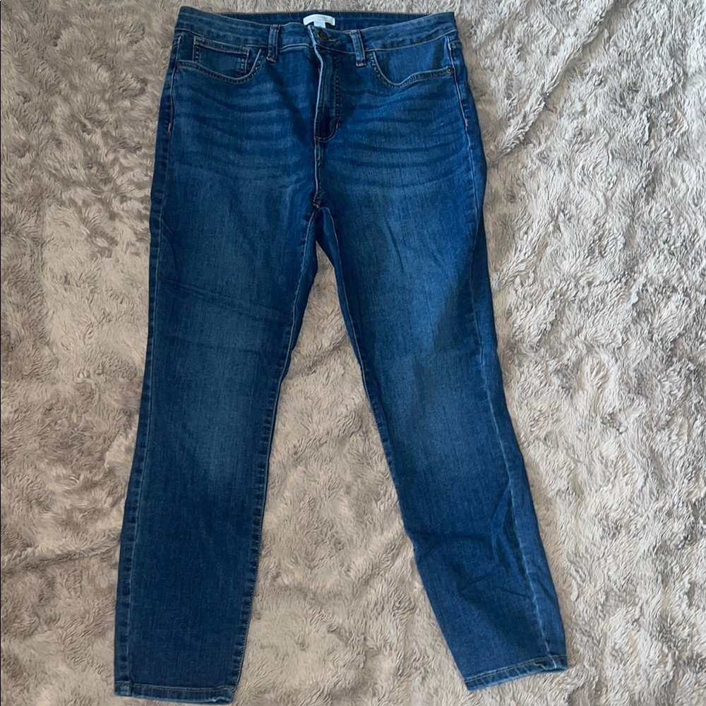 LC Lauren Conrad Blue Straight Leg Denim